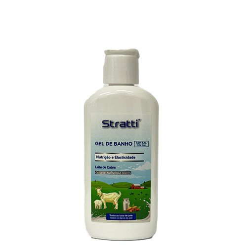 Gel de Baño Stratti Leche de Cabra, Almendras Dulces & Keratina 100ml